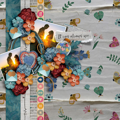 Layout  created with the new collection   For Ever And Ever by Sweet Doll Designs