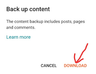 Blogger Blog Ka Backup Kaise Le