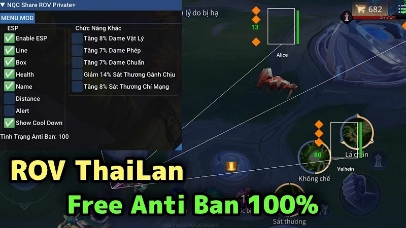 ROV Menu v1.51.12 Anti Ban 100%