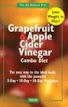 A book titled "The Grapefruit and Apple Cider Vinegar Combo: A Recipe for Weight Loss" with a cover image of grapefruits and apple cider vinegar bottles.