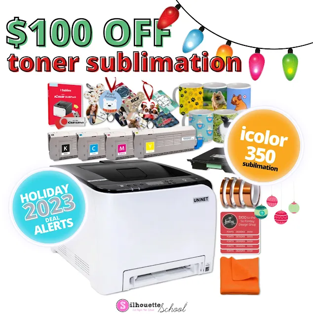 silhouette deals, cyber monday, black friday, new products, toner sublimation