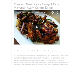 contoh postingan blog video