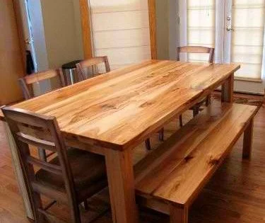 Simple Dining Table Design Images - Wooden Dining and Dressing Table Design Images 2023 - Dining table - NeotericIT.com