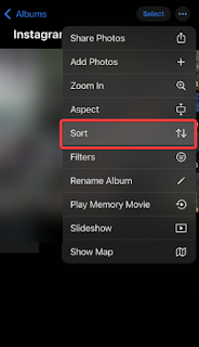 How to Sort Photos i on iPhone