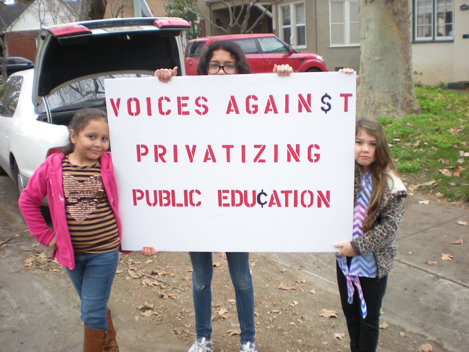 Join Voices Against Privatizing Public Education's efforts to repeal the charter school law