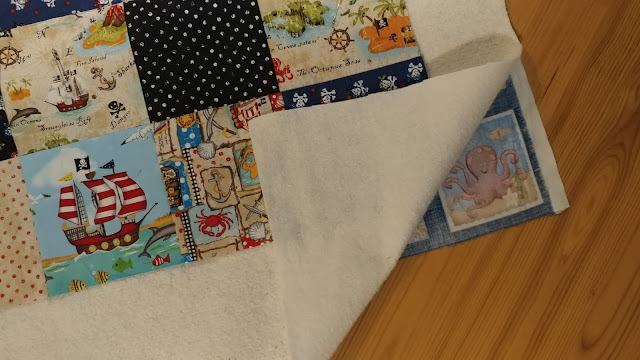 Pirate baby quilt