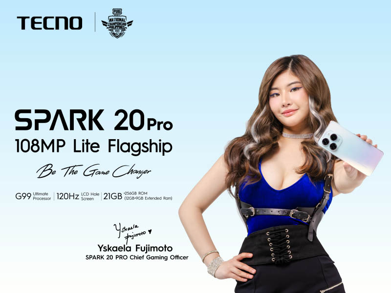 TECNO taps Yskaela Fujimoto to promote the SPARK 20 Pro
