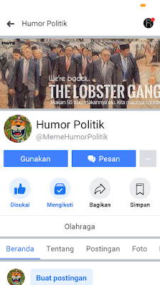 Fanpage humor Politik