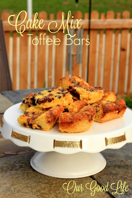 Cake Mix Toffee Bars