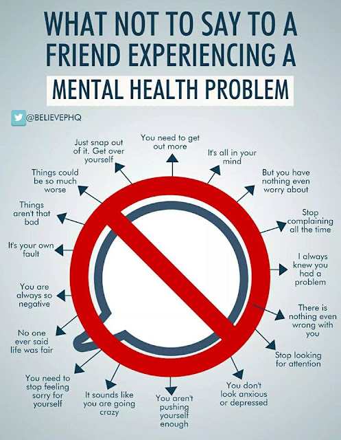 what not to say to a person with a mental health problem