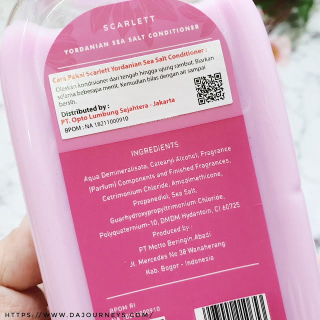 Review Yordanian Sea Salt Conditioner by Scarlett