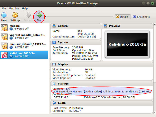 Download kali-linux-VirtualBox