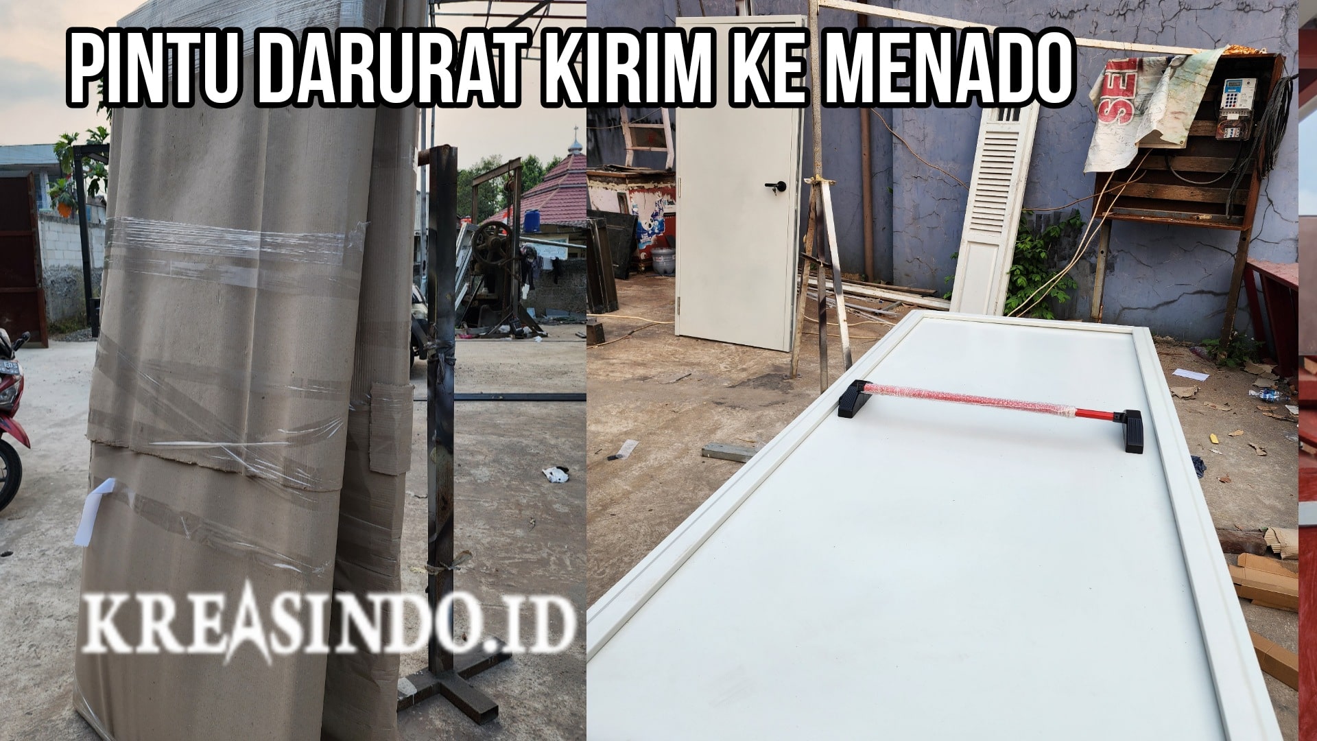 Repeat Order Pintu Darurat Besi pesanan CV Berkah Mitra Safety kirim ke Menado