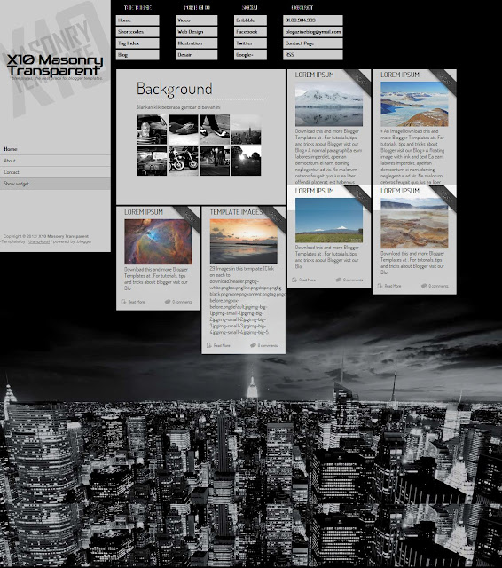 x10 masonary blogger gallery template download
