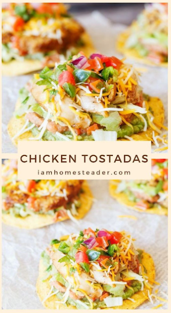 CHICKEN TOSTADAS