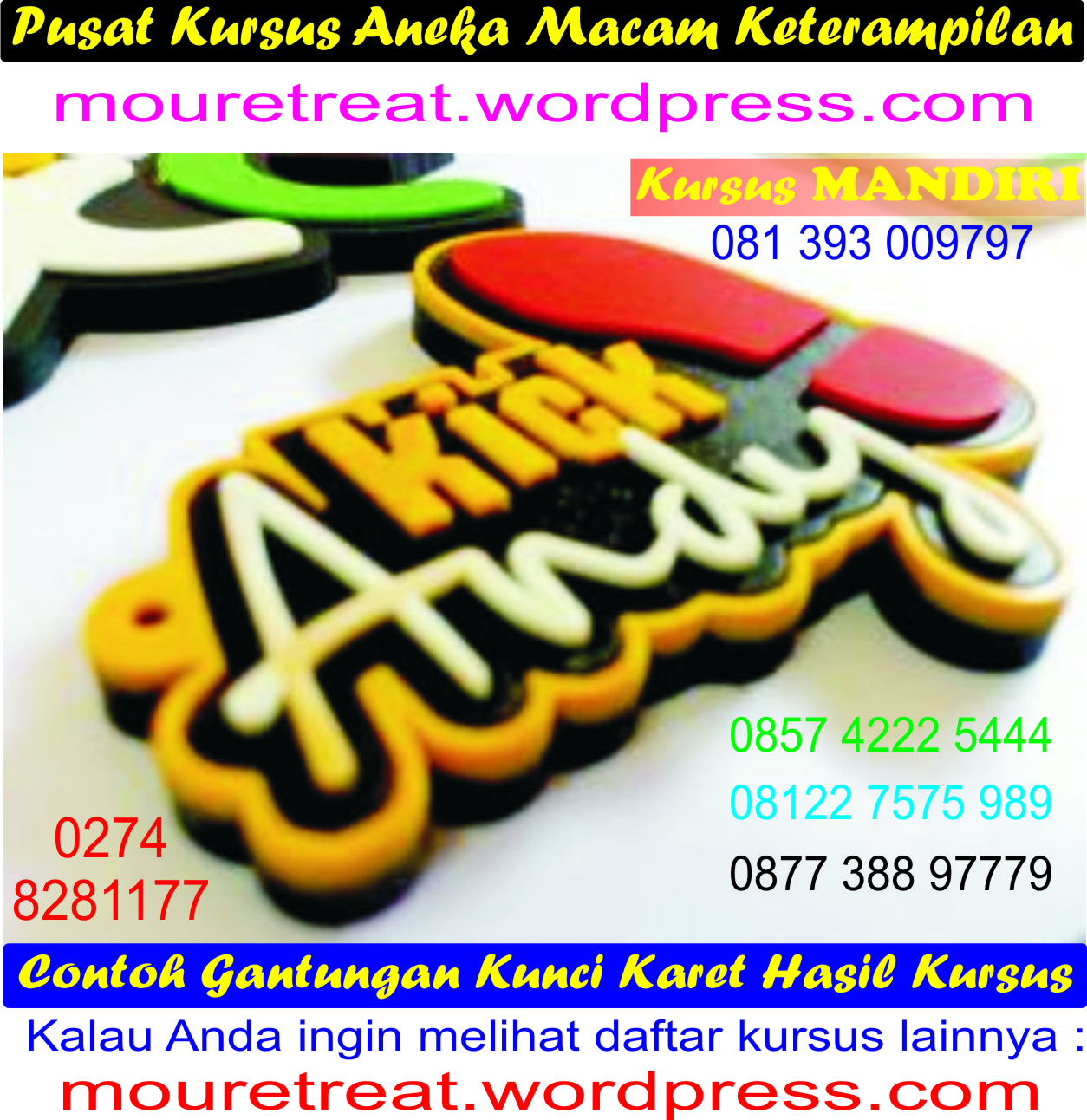 Gantungan kunci karet, Frosted, Fiberglass, Digital printing, Emboss