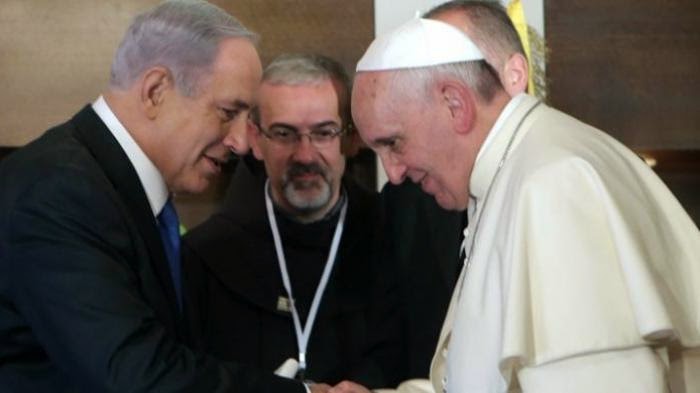 PM Israel Benyamin Netanyahu dan Paus Fransiskus bertemu di Jerusalem