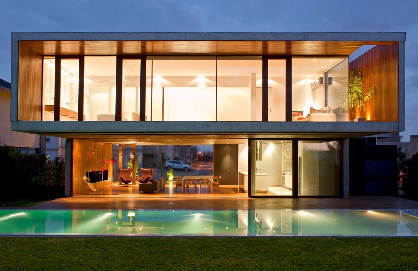 Rumah Kaca Transparan Modern Menakjubkan Rancangan Desain Rumah