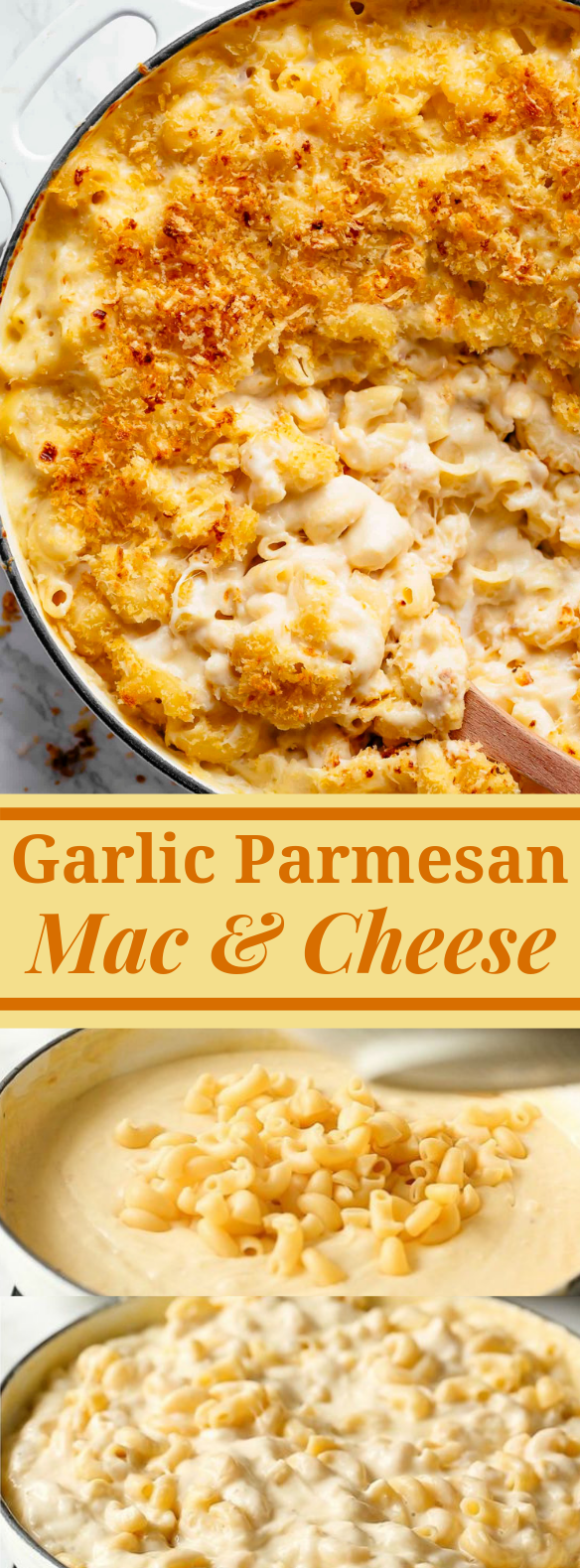 garlic parmesan mac and cheese #Dinner #Pasta