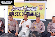 Bersama Camat Bendahara AKP Tarmidi Tampung Aspirasi Masyarakat Lewat Jumat Curhat