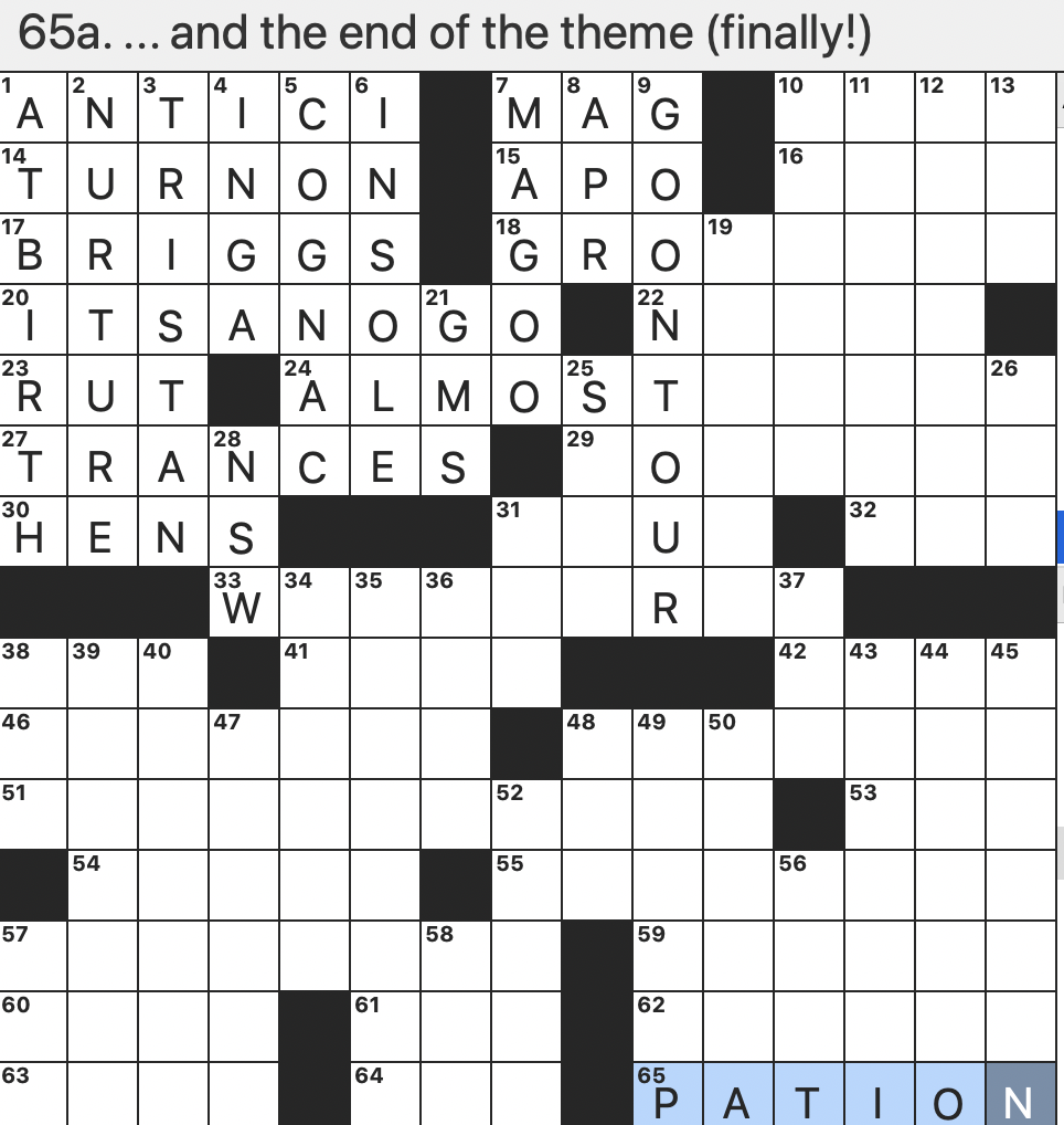 Rex Parker Does the NYT Crossword Puzzle: Modern digital asset in