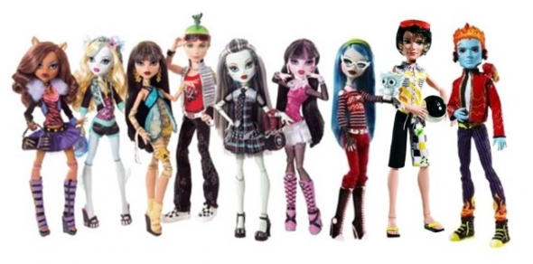  fascinated with the new line of Monster High dolls made by Mattel