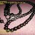 Handicraft Kerajinan Tasbih Tali Arus Hitam Kilau Emas 99+7 mm