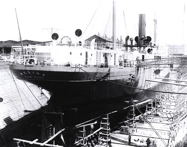 Counter stern of a ship