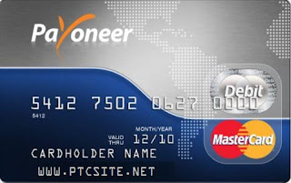 حصريا : احصل على Payoneer Mastercard +هدية 25 $ وتفعيل paypal بها