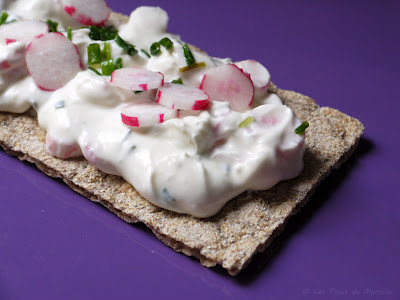 Tartinade de radis au chèvre frais (voir la recette)