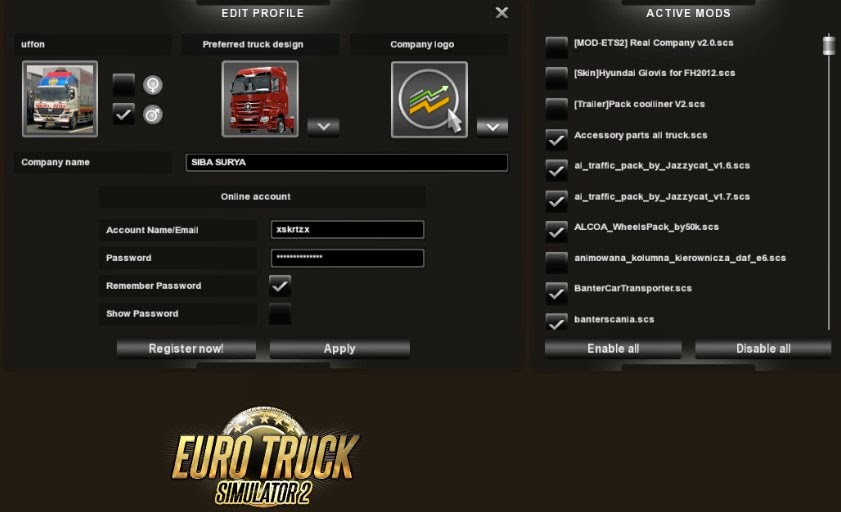 mod euro truck simulator 2
