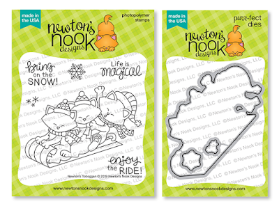 Newton's Toboggan Stamp Set and Die Set by Newton's Nook Designs