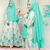 Satu Set Gamis Monalisa Plus Khimar Bubblepop Green - Rp 225.000