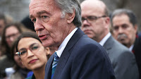 Senator Ed Markey of Massachusetts unveils the Green New Deal in front of the U.S. Capitol on February 7. (Credit: Alex Wong/Getty Images) Click to Enlarge.