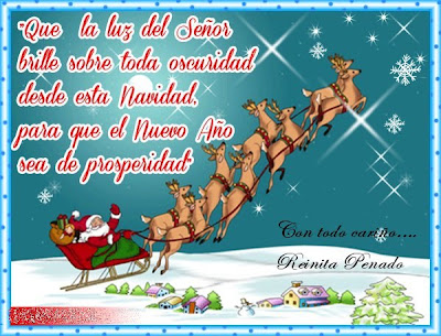 Postal de feliz navidad y prospero año 2013