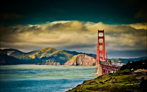 Puente en San Francisco en HDR - Brigde (1920x1200)