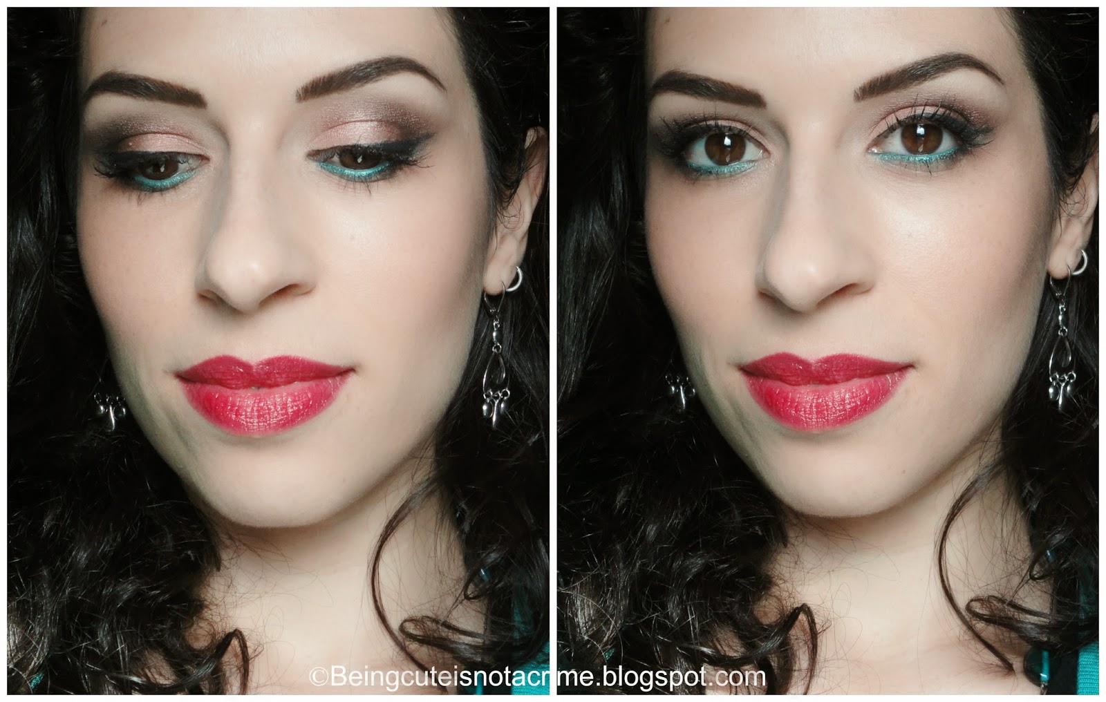 http://beingcuteisnotacrime.blogspot.nl/2014/04/earth-tones-and-aqua-green-make-up-look.html