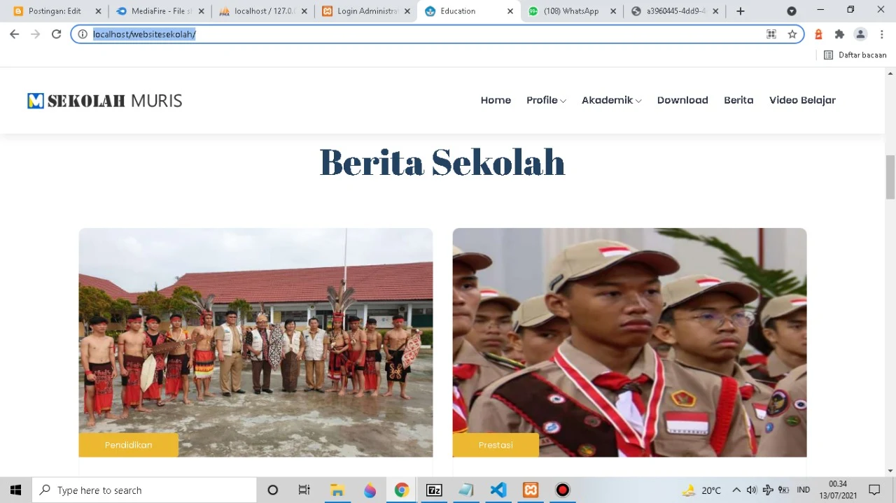 Aplikasi Website Profil Sekolah