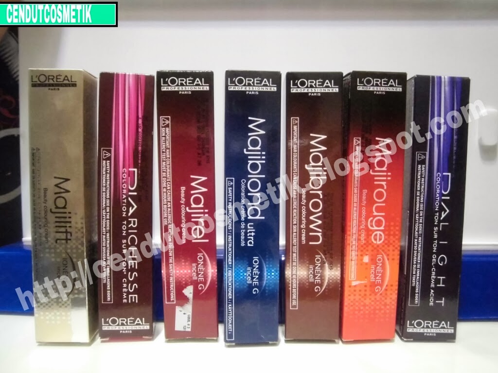 CENDUTCOSMETIK TOKO ONLINE CAT  LOREAL  contoh warna 