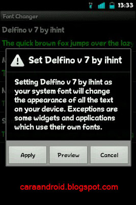 Cara Mengganti Fonts Android Langsung Dari HP Dengan Fonts Charger