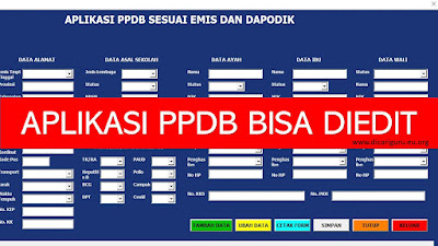 APLIKASI PPDB BISA DIEDIT