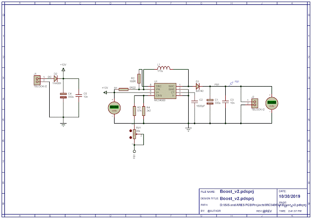 Making A 12 V To 28 V Boost Converter Using MC34063A