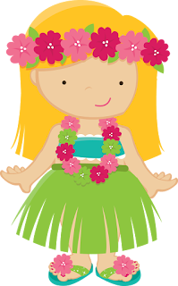 Clipart de Luau para Niños. 