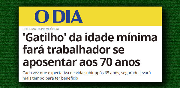 Direito Previdenciário: péssimo aviso aos trabalhadores que estão hoje na meia-idade - compartilhem