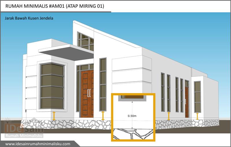 Download Gambar Kerja Desain  Rumah  Minimalis  3 Kamar  AM01
