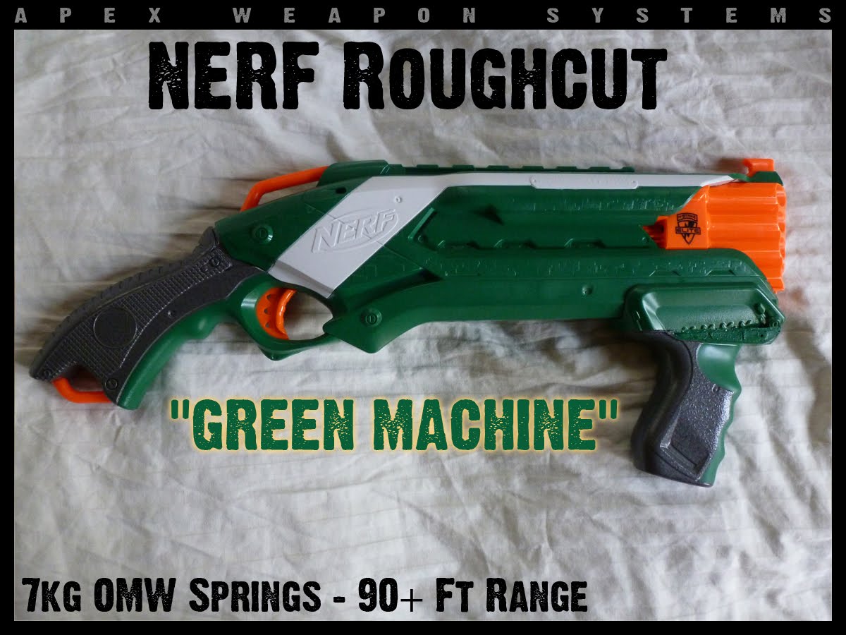 Apex Tactical Solutions Nerf Mod Roughcut Green Machine