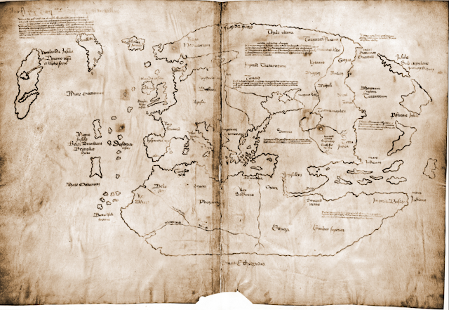 The probably forged Map of the Viking discovery of Vinland in the possession of Yale University