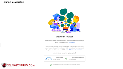Syarat Monetize Youtube Adsense