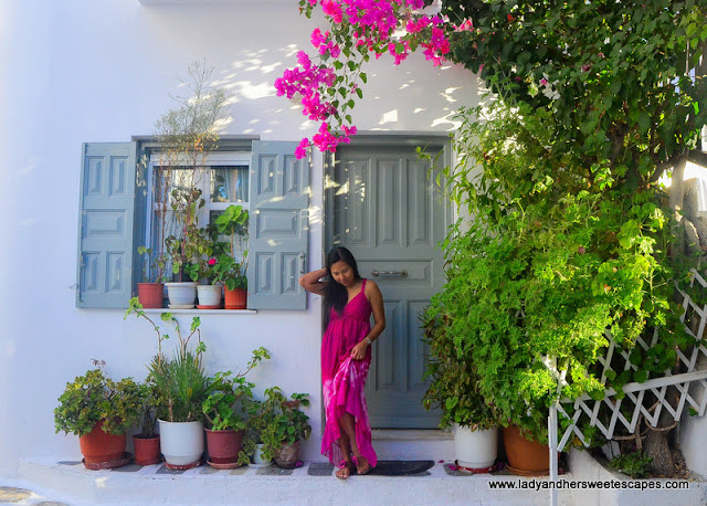 a local home in Mykonos