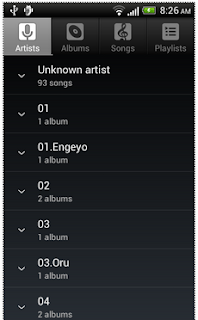 3. Default Music Player.